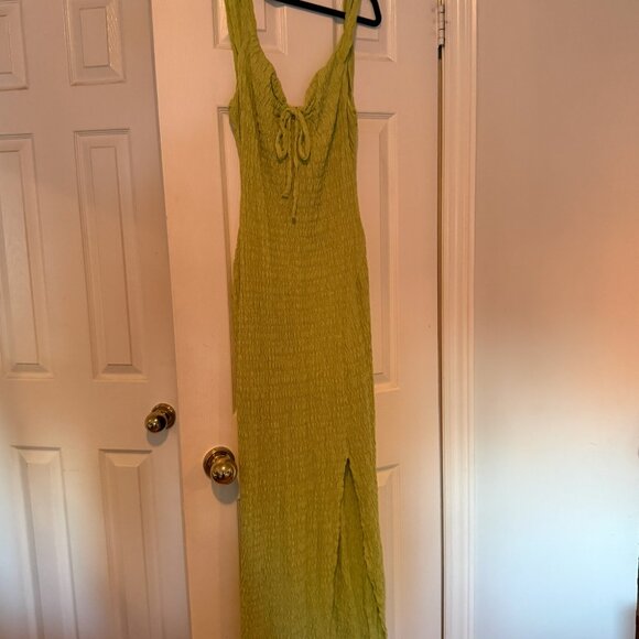 Free People Eleni Bodycon Maxi Dress - Green - Picture 3 of 5